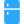 Sky blue rectangular blocks depicting a fridge