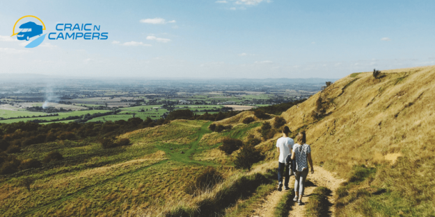 A hike or walk through beautiful scenery with stunning views