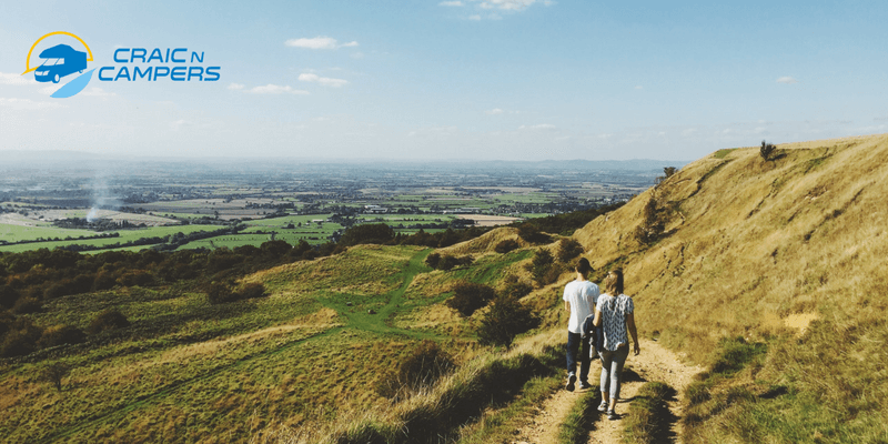 A hike or walk through beautiful scenery with stunning views