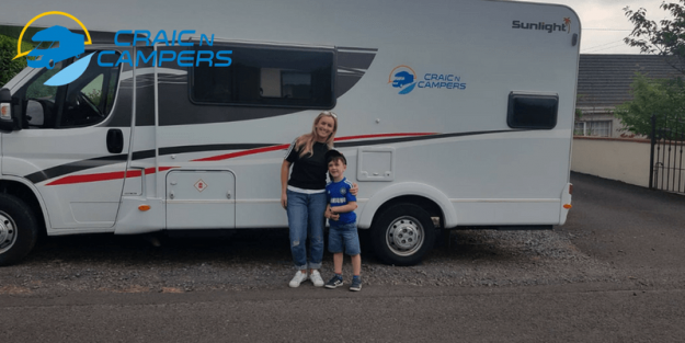 Sunlight, 6 berth campervan, first campervan trip