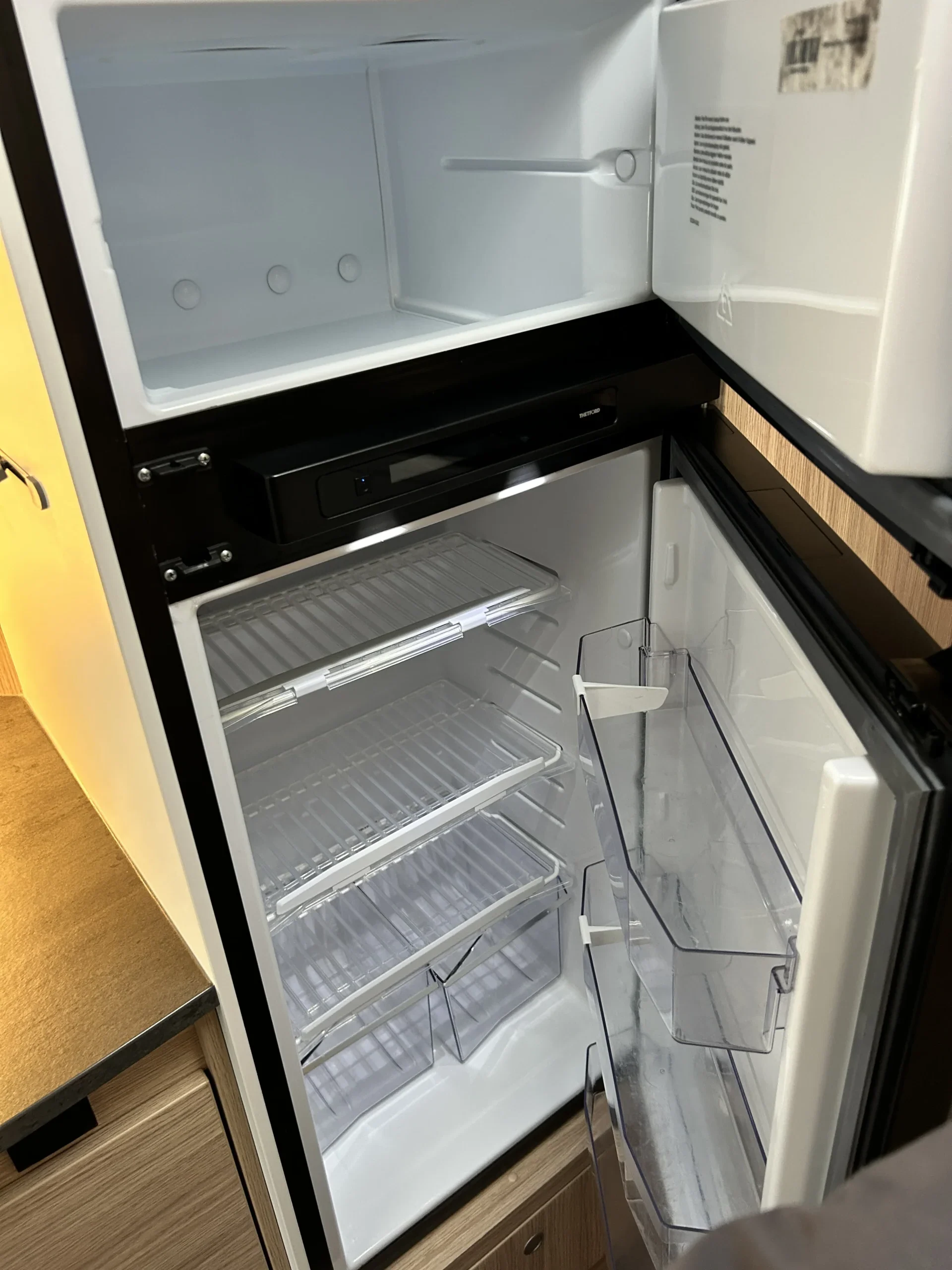 Sunlight A70 campervan fridge