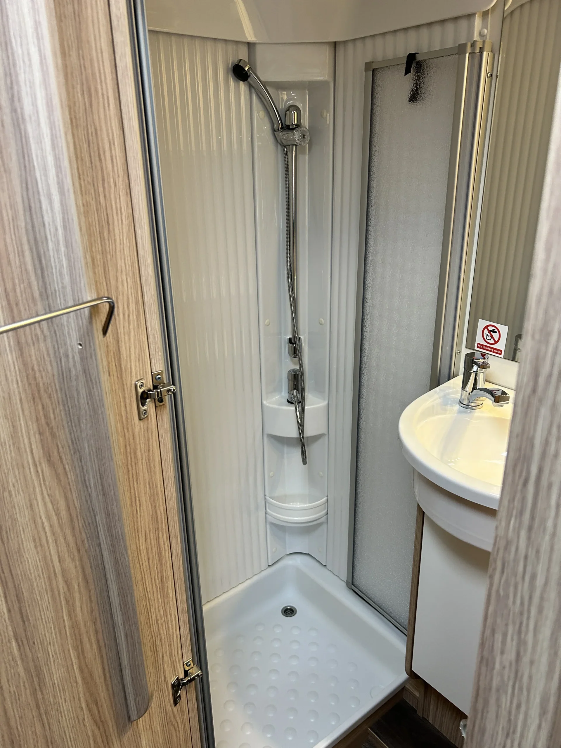 Sunlight A70 campervan shower