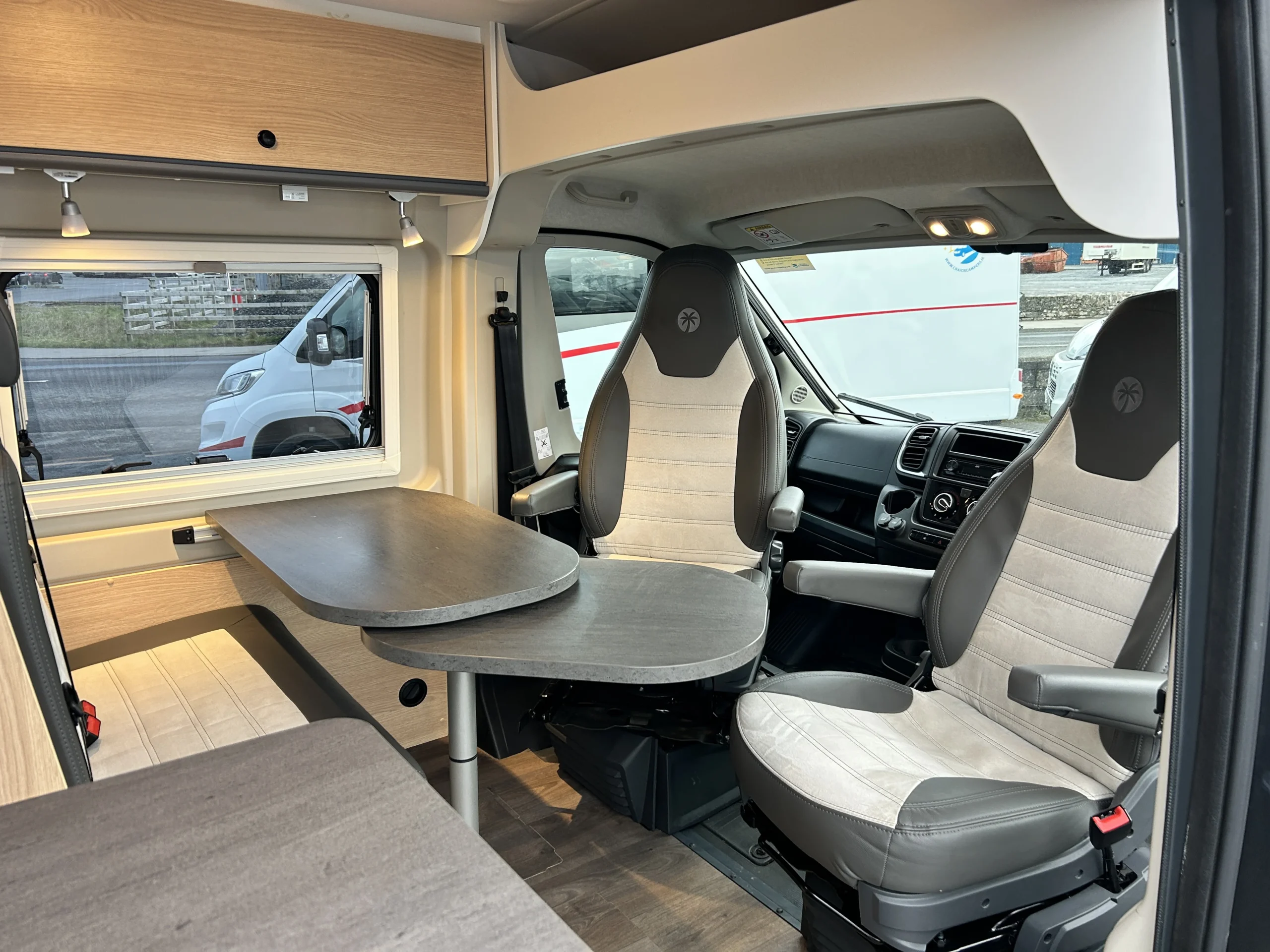 Sunlight Cliff 601 Campervan interior dining 