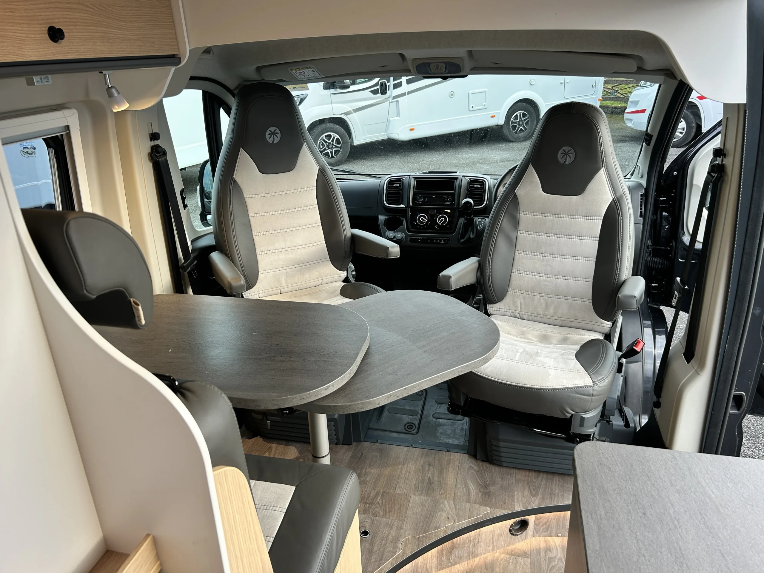 Sunlight Cliff 601 Campervan interior dining