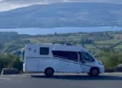 Craic N Campers campervan at Wicklow mountains viewpoint - campervan weekend break from Dublin